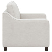  Coaster Furniture Christine 552063 Upholstered Sloped Arm Accent Chair - Beige IMAGE 7