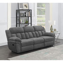  Coaster Furniture Bahrain 609541 Upholstered Motion Sofa - Charcoal IMAGE 9