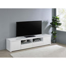 Coaster Furniture Jude 704262 TV Stand - High Gloss White IMAGE 2