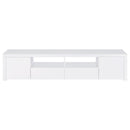 Coaster Furniture Jude 704262 TV Stand - High Gloss White IMAGE 4
