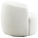  Coaster Furniture Hudson 905726 Faux Sheepskin Upholstered Swivel Chair - Natural IMAGE 7