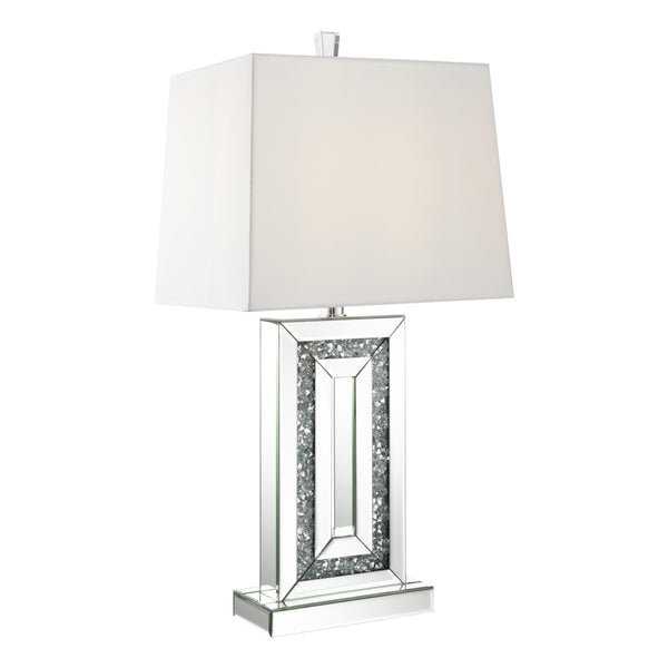 Coaster Furniture Ayelet 923288 30-inch Tapered Shade Mirrored Table Lamp - Silver IMAGE 1