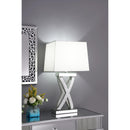  Coaster Furniture Dominick 923289 31-inch Tapered Mirrored Acrylic Table Lamp - Silver IMAGE 2