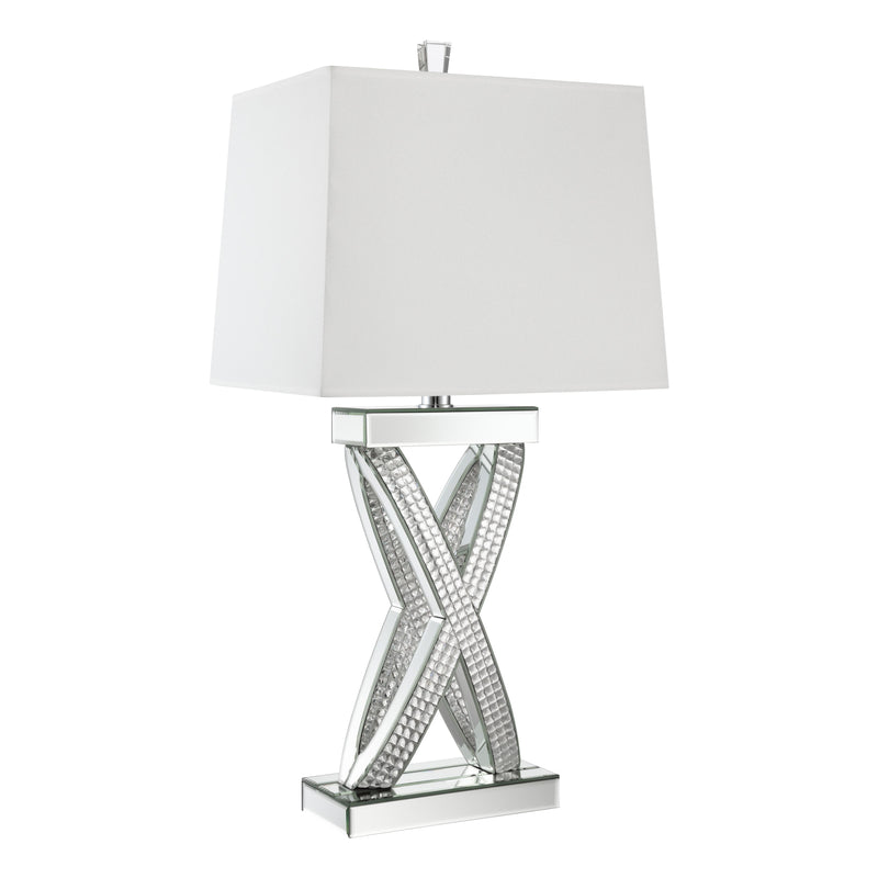  Coaster Furniture Dominick 923289 31-inch Tapered Mirrored Acrylic Table Lamp - Silver IMAGE 4