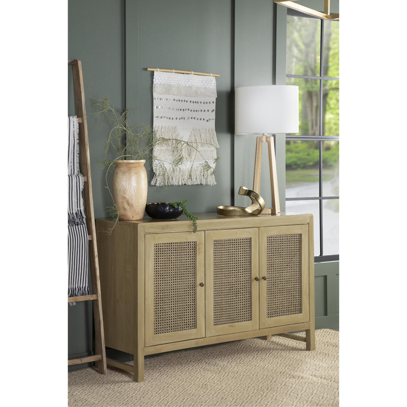  Coaster Furniture Zamora 953556 3-door Wood Accent Cabinet with Woven Cane - Natural IMAGE 10