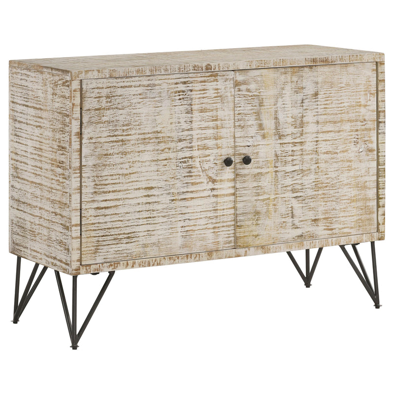 Coaster Furniture Eileen 959652 2-door Wood Storage Accent Cabinet - White Washed IMAGE 1