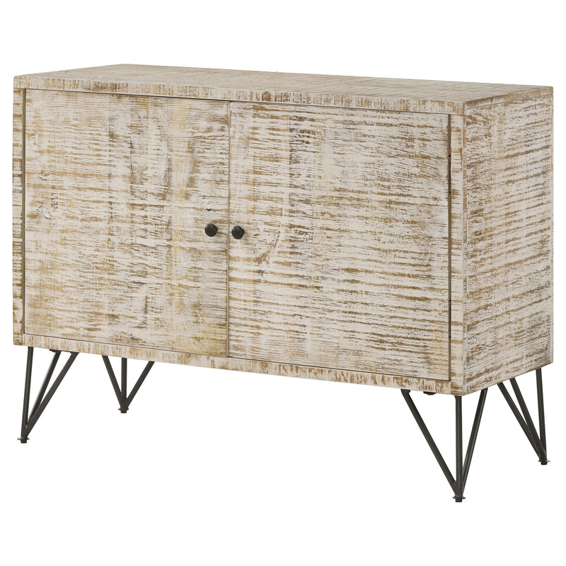 Coaster Furniture Eileen 959652 2-door Wood Storage Accent Cabinet - White Washed IMAGE 5