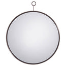  Coaster Furniture Gwyneth 961495 30 x 35 Inch Round Wall Mirror - Black Nickel IMAGE 2