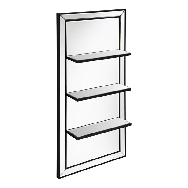  Coaster Furniture Oriel 961631 24 x 47 Inch Rectangular 3-Shelf Wall Mirror - Silver IMAGE 1