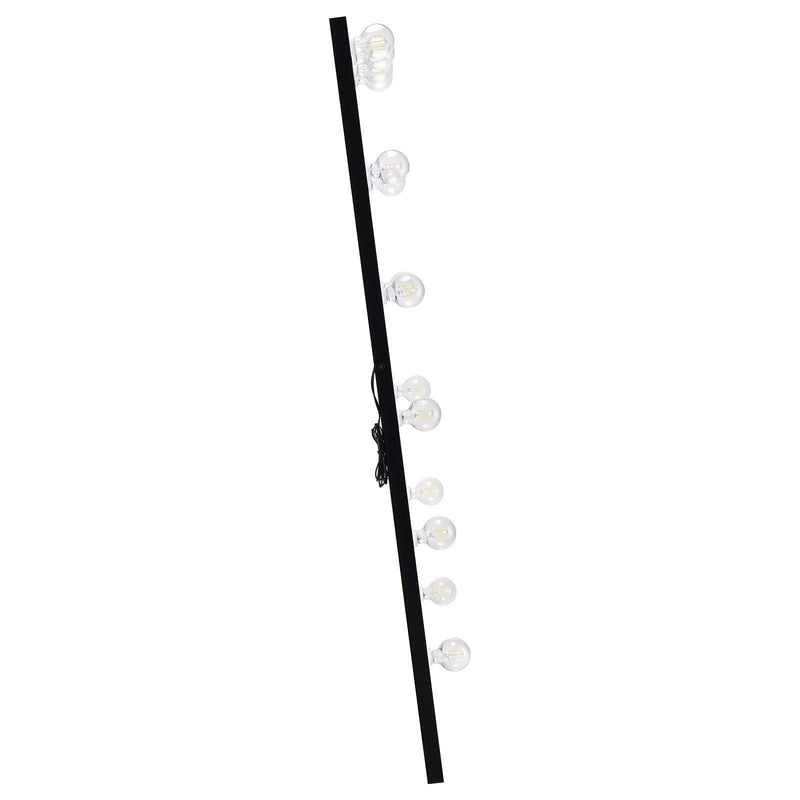  Coaster Furniture Zayan 969557 32 x 71 Inch Floor Mirror LED Lighting - Black Gloss IMAGE 10