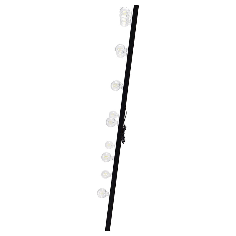  Coaster Furniture Zayan 969557 32 x 71 Inch Floor Mirror LED Lighting - Black Gloss IMAGE 6