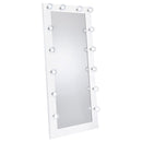  Coaster Furniture Zayan 969558 32 x 71 Inch Floor Mirror LED Lighting - White Gloss IMAGE 3