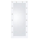  Coaster Furniture Zayan 969558 32 x 71 Inch Floor Mirror LED Lighting - White Gloss IMAGE 4