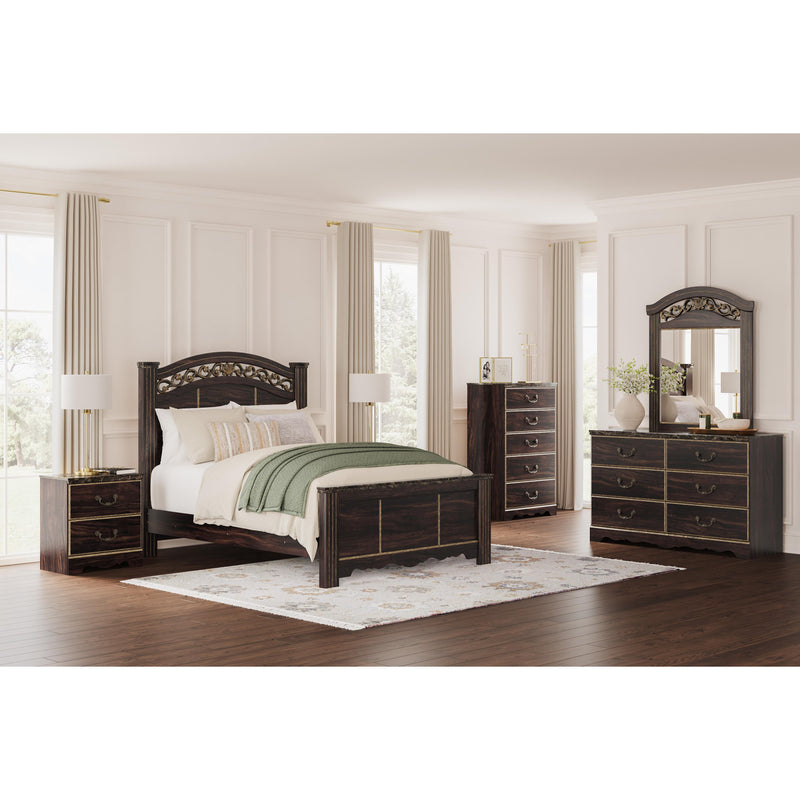 Signature Design by Ashley Glosmount 6-Drawer Dresser with Mirror B1055-231/B1055-36 IMAGE 10