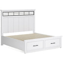 Benchcraft Ashbryn B844B5 California King Panel Storage Bed IMAGE 5