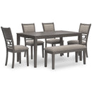 Signature Design by Ashley Wrenning D425-325 Dining Room Table Set IMAGE 1