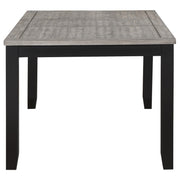  Coaster Furniture Elodie 121221 Rectangular 78-inch Extension Leaf Dining Table - Black IMAGE 4