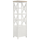  Coaster Furniture Angela 708253-SET 3-piece Entertainment Center with 67" TV Stand - Brown/White IMAGE 7