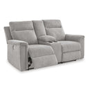 Signature Design by Ashley Barnsana 3320196 Double Reclining Power Loveseat with Console IMAGE 2