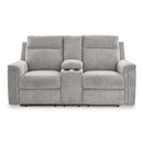 Signature Design by Ashley Barnsana 3320196 Double Reclining Power Loveseat with Console IMAGE 3