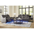 Signature Design by Ashley Fyne-Dyme 3660218 Power Reclining Loveseat with Console and Adjustable Headrest IMAGE 14