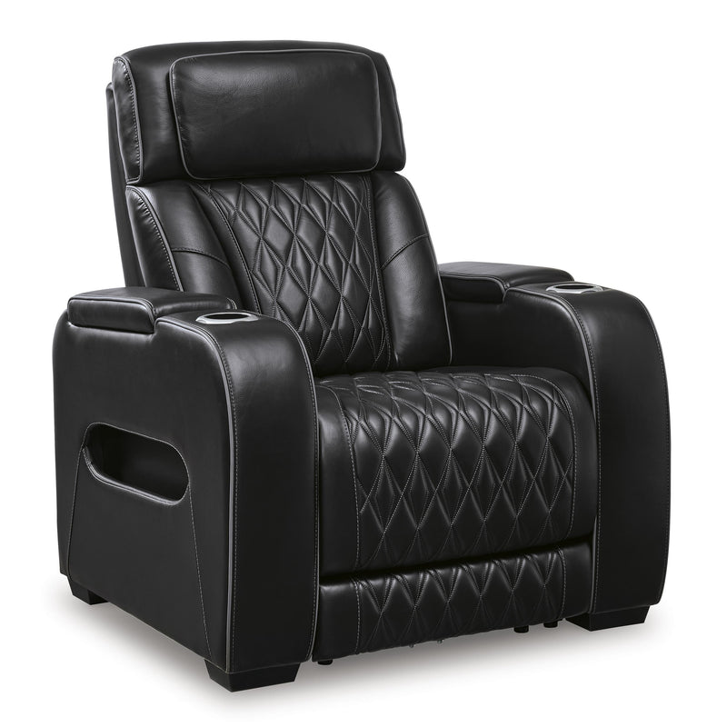 Signature Design by Ashley Boyington Power Leather Match Recliner U2710613 IMAGE 1