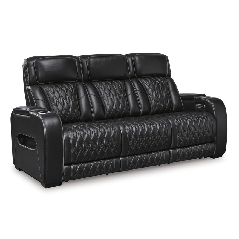 Signature Design by Ashley Boyington Power Reclining Leather Match Sofa U2710615 IMAGE 1