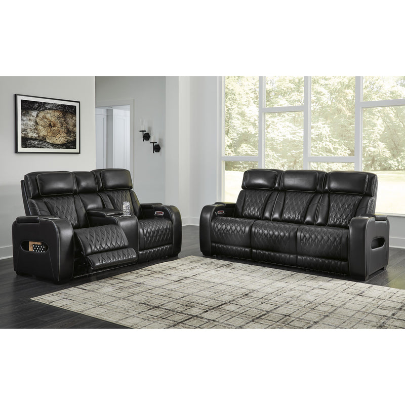 Signature Design by Ashley Boyington Power Reclining Leather Match Loveseat U2710618 IMAGE 14