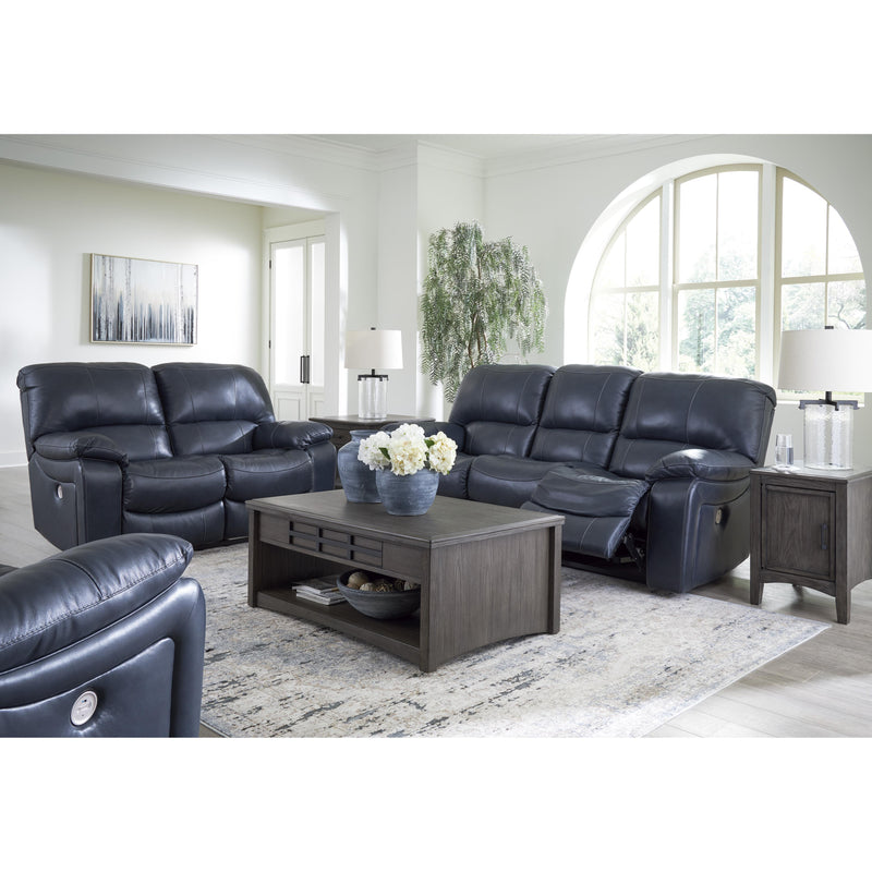 Signature Design by Ashley Leesworth Power Reclining Leather Match Loveseat U4380974 IMAGE 12