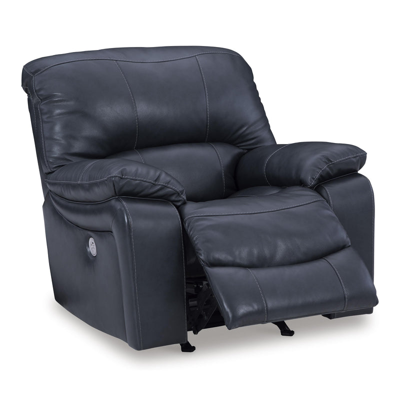 Signature Design by Ashley Leesworth Power Rocker Leather Match Recliner U4380998 IMAGE 2