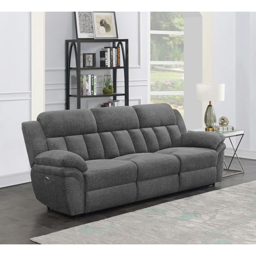  Coaster Furniture Bahrain 609541P Upholstered Power Sofa - Charcoal IMAGE 1