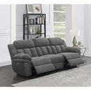  Coaster Furniture Bahrain 609541P Upholstered Power Sofa - Charcoal IMAGE 2