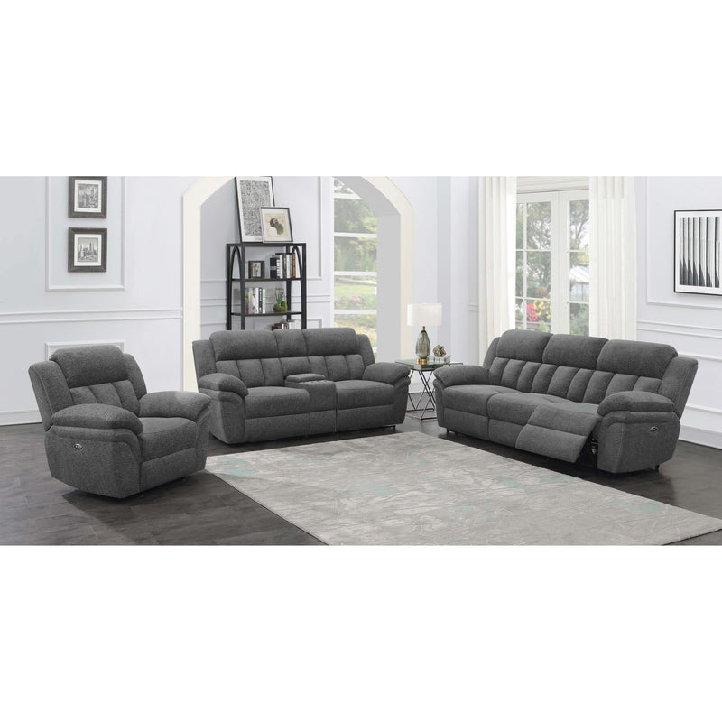  Coaster Furniture Bahrain 609541P Upholstered Power Sofa - Charcoal IMAGE 3