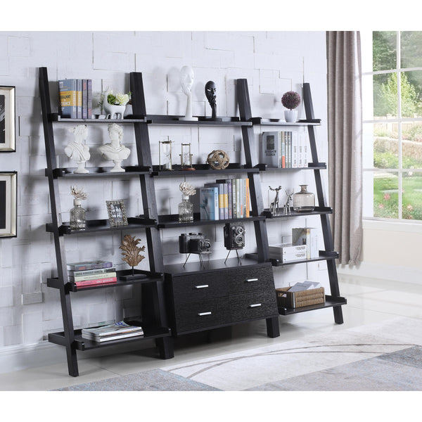 Coaster Furniture Colella 800319-S3 3-Piece Storage Ladder Bookcase Set - Cappuccino IMAGE 1