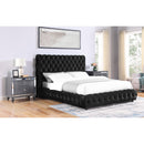  Crown Mark Flory 5112BK-K King Bed - Black IMAGE 2