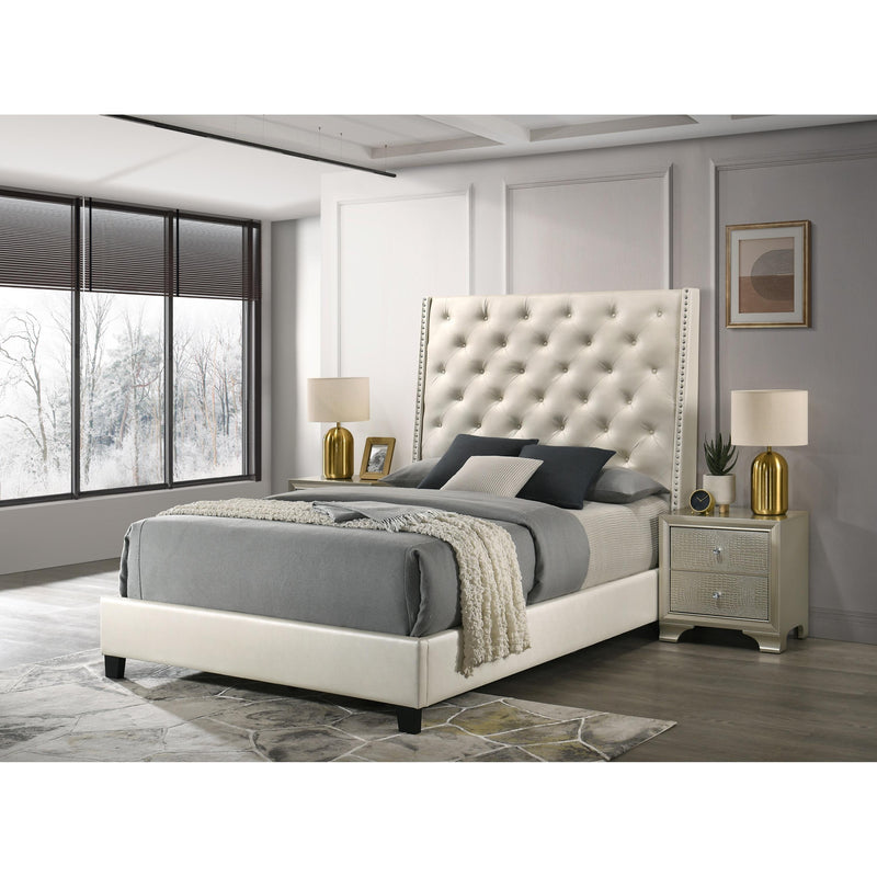 Crown Mark Chantilly Queen Upholstered Platform Bed 5265PL-Q-FRW/5265PL-Q-HB IMAGE 2