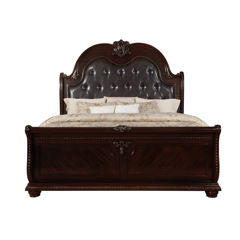 Crown Mark Stanley Queen Sleigh Bed B1600B-Q-FB/B1600B-Q-HB/B1600B-KQ-HBLEG/B1600B-KQ-RAIL IMAGE 4