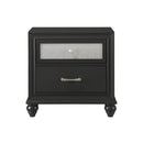  Crown Mark Lila B4398-2 Nightstand - Black IMAGE 1