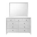  Crown Mark Evan B4710-11 Dresser Mirror - White IMAGE 3