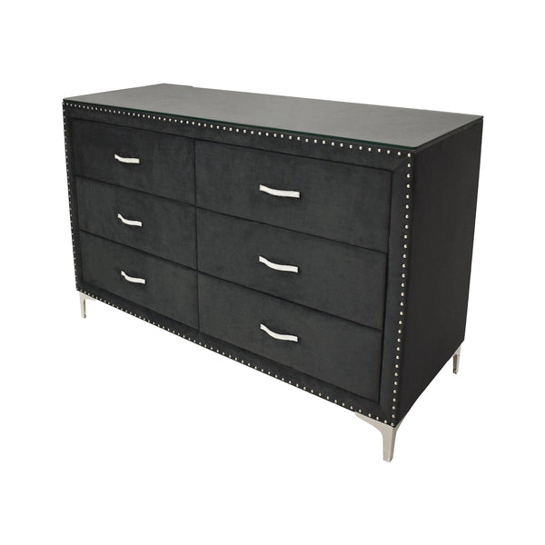 Crown Mark Lucinda Black Dresser Crown Mark Lucinda Black Dresser