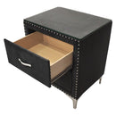  Crown Mark Lucinda B9265-2N Nightstand - Black IMAGE 3