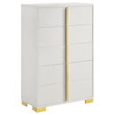  Coaster Furniture Marceline 222935 5-Drawer Bedroom Chest - White IMAGE 1