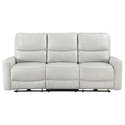  Coaster Furniture Greenfield 610261P Upholstered Power Reclining Sofa - Dove Grey IMAGE 4