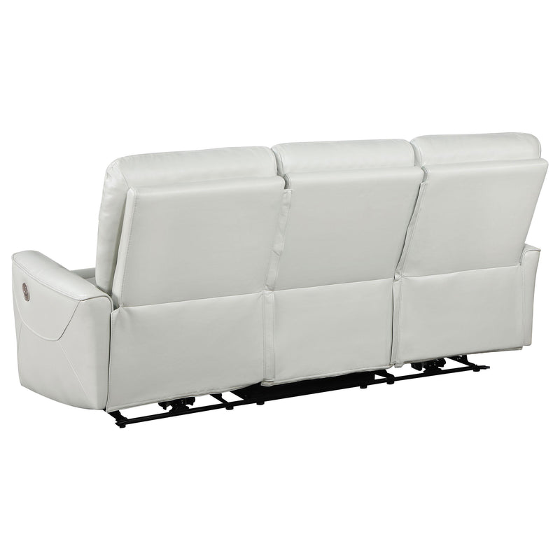  Coaster Furniture Greenfield 610261P Upholstered Power Reclining Sofa - Dove Grey IMAGE 5