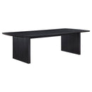  Coaster Furniture Brookmead 108231 100-inch Extension Leaf Dining Table - Black IMAGE 1