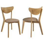  Coaster Furniture Elowen 108442 Wood Dining Side Chair - Light Walnut IMAGE 1
