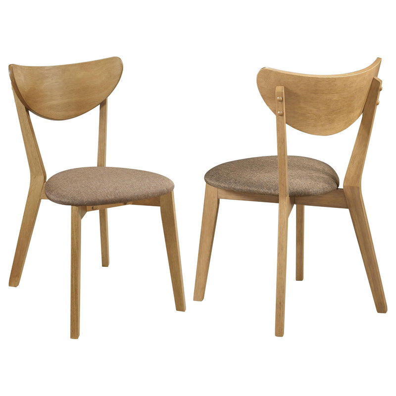  Coaster Furniture Elowen 108442 Wood Dining Side Chair - Light Walnut IMAGE 1