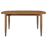  Coaster Furniture Dortch 108461 Oval 63-inch Solid Wood Dining Table - Walnut IMAGE 3
