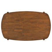  Coaster Furniture Dortch 108461 Oval 63-inch Solid Wood Dining Table - Walnut IMAGE 5