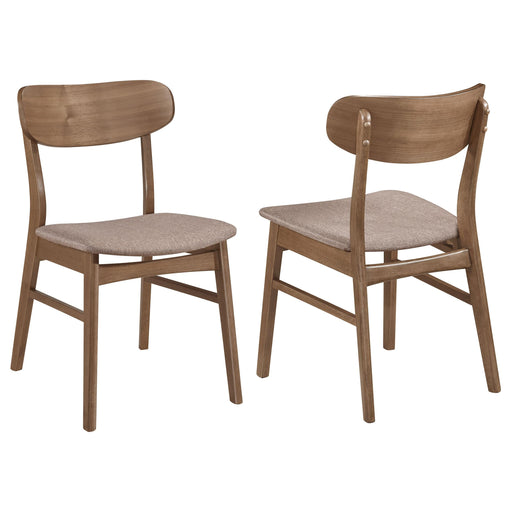  Coaster Furniture Dortch 108462 Dining Side Chair - Walnut and Brown IMAGE 1